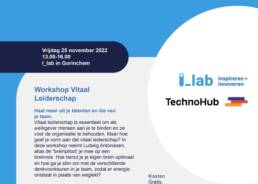 Workshop Vitaal leiderschap op vrijdag 25 november bij het i_lab